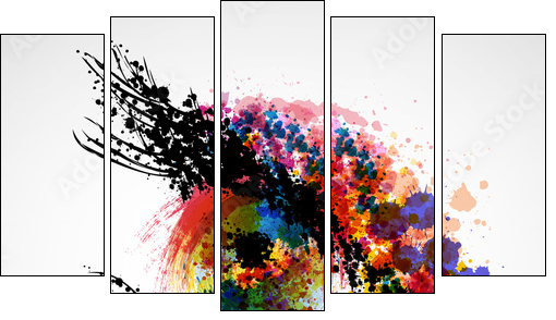 logo design - Five-piece canvas, Pentaptych