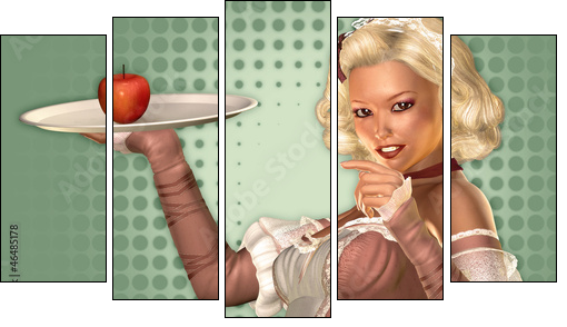 Eat more Fruits - Five-piece canvas, Pentaptych