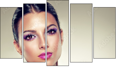 Beauty Portrait - Five-piece canvas, Pentaptych