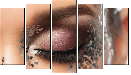 Eye Makeup - Five-piece canvas, Pentaptych