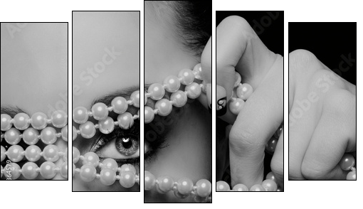 MJS7 - Five-piece canvas, Pentaptych