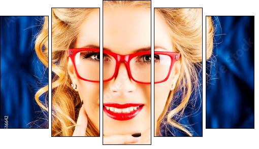 closeup retro - Five-piece canvas, Pentaptych