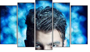 cold heart - Five-piece canvas, Pentaptych