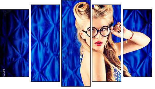 smart blonde - Five-piece canvas, Pentaptych