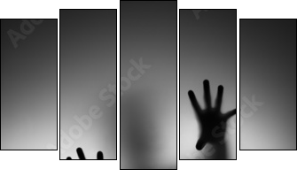 Ghosts Hand - Five-piece canvas, Pentaptych