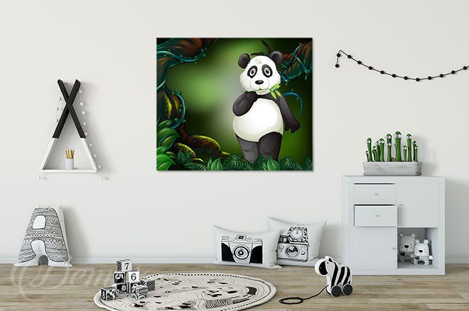 Panda-a-bambus-k-snidani-pro-deti-obrazy-demur