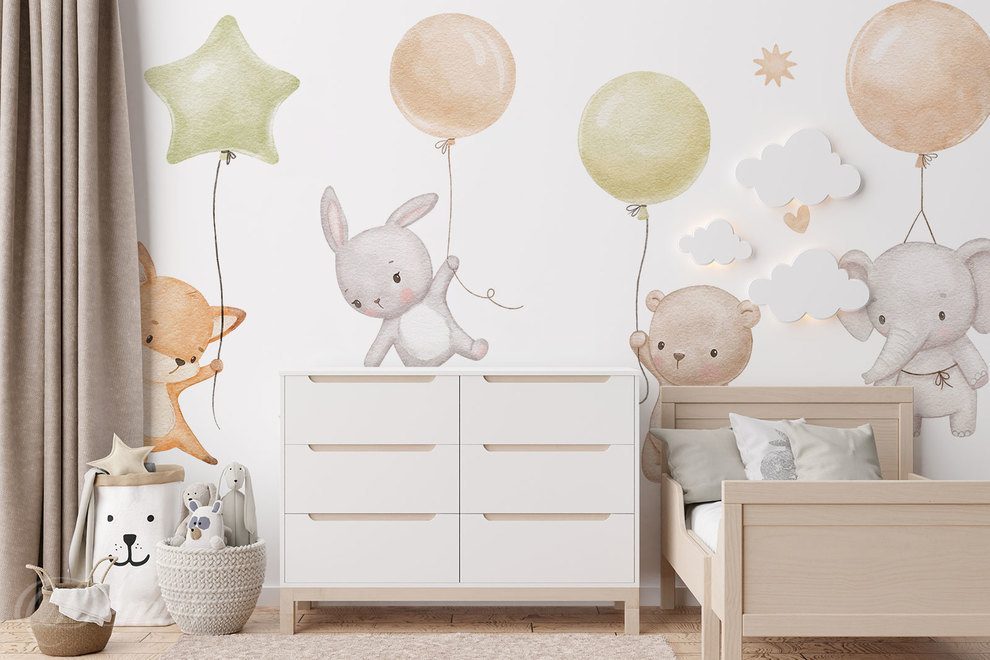 Balonova-dobrodruzna-zeme-pro-deti-fototapety-demur