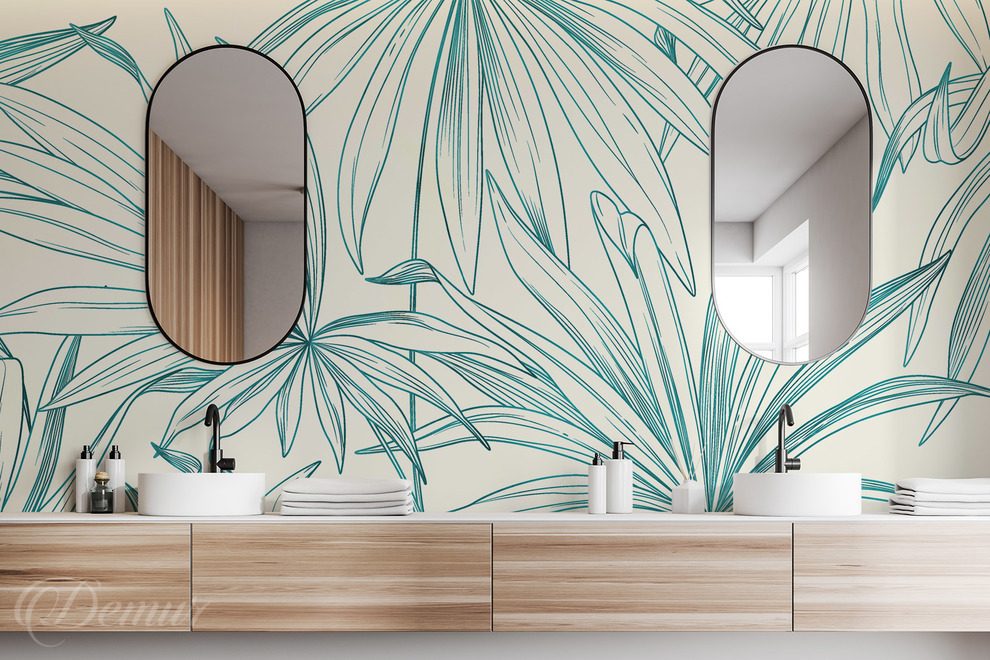 Zeleny-skic-prirody-v-modernim-interieru-kvetiny-fototapety-demur