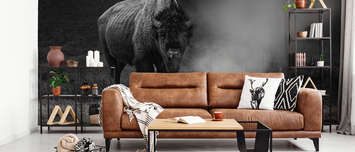 Monumentalni-bizon-v-ponure-atmosfere-zvirata-fototapety-demur