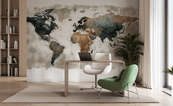 Umelecka-mapa-sveta-ve-vintage-stylu-mapa-sveta-fototapety-demur