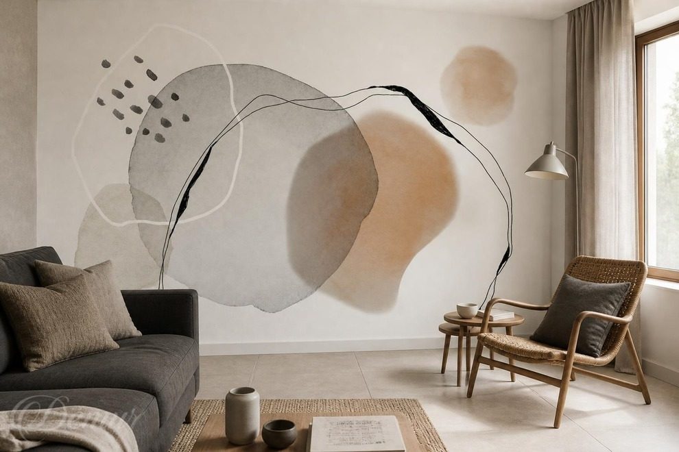Jemne-teplo-a-grafitovy-organicky-motiv-do-obyvaciho-pokoje-fototapety-demur