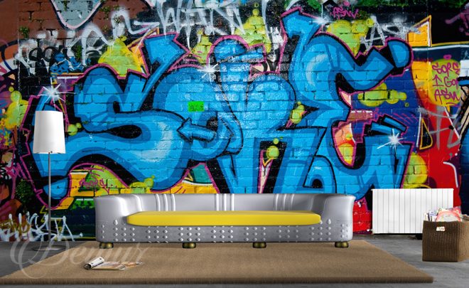 Fototapeta-domaci-graffiti-pro-mladez-fototapety-demur